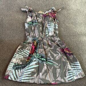 Vibrant Anthem of the Ants Tropical Print Dress